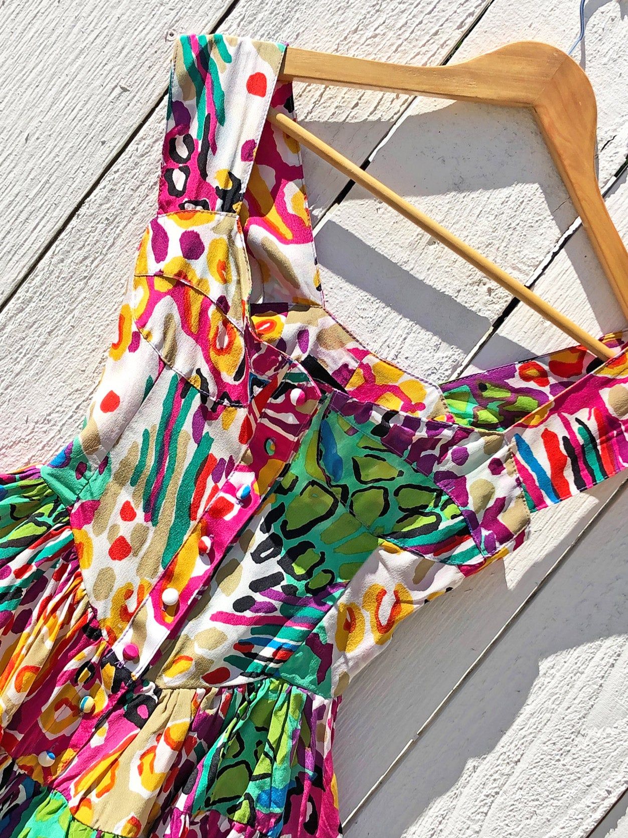 SAMPLE: The Elisabeth Romper Dress - '80s Print sold by Vanessa Mooney product image thumbnail 2