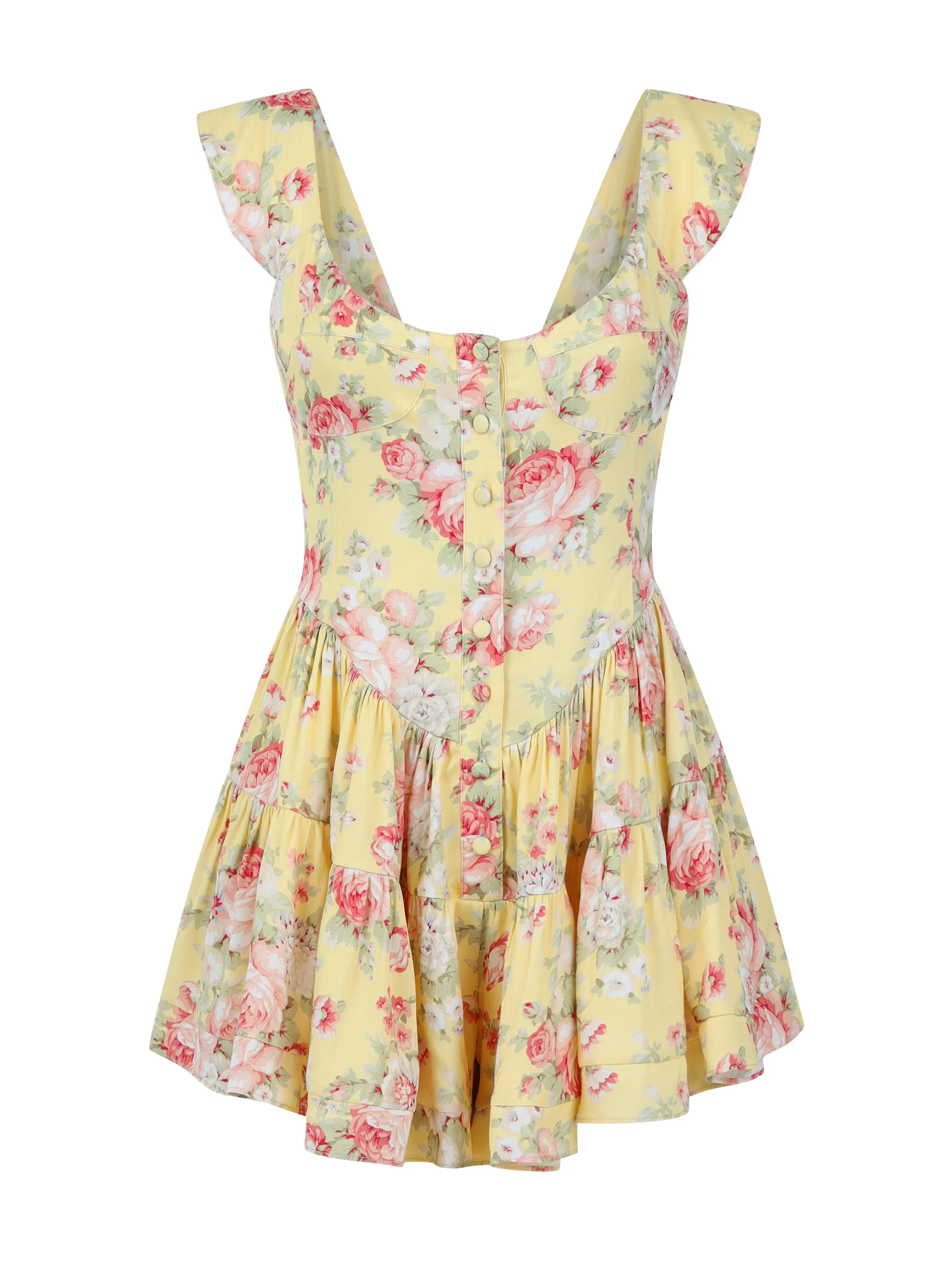 The Elisabeth Romper Dress - Yellow Rose sold by Vanessa Mooney