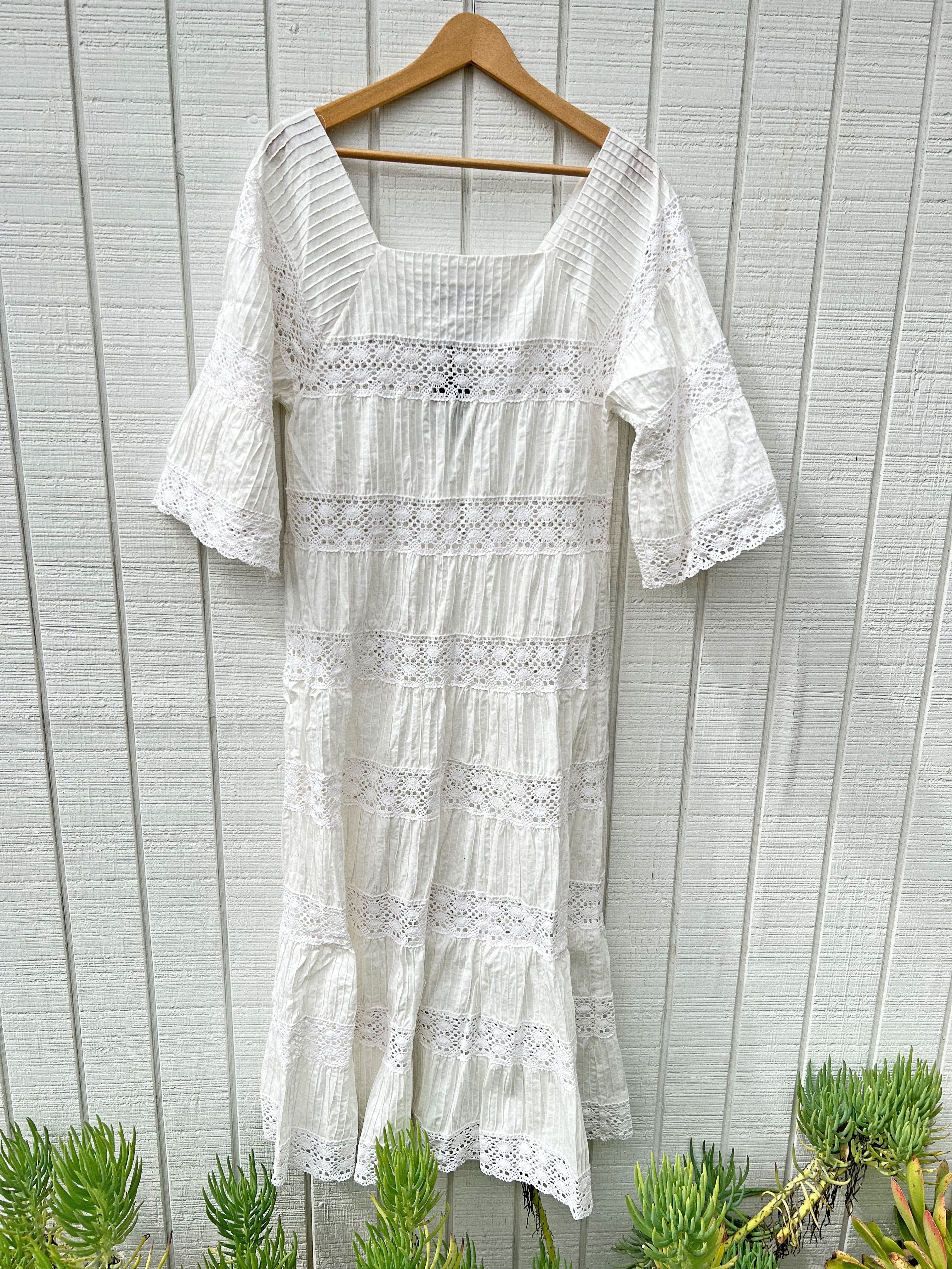 SAMPLE: Cotton Lace Maxi Dress sold by Vanessa Mooney