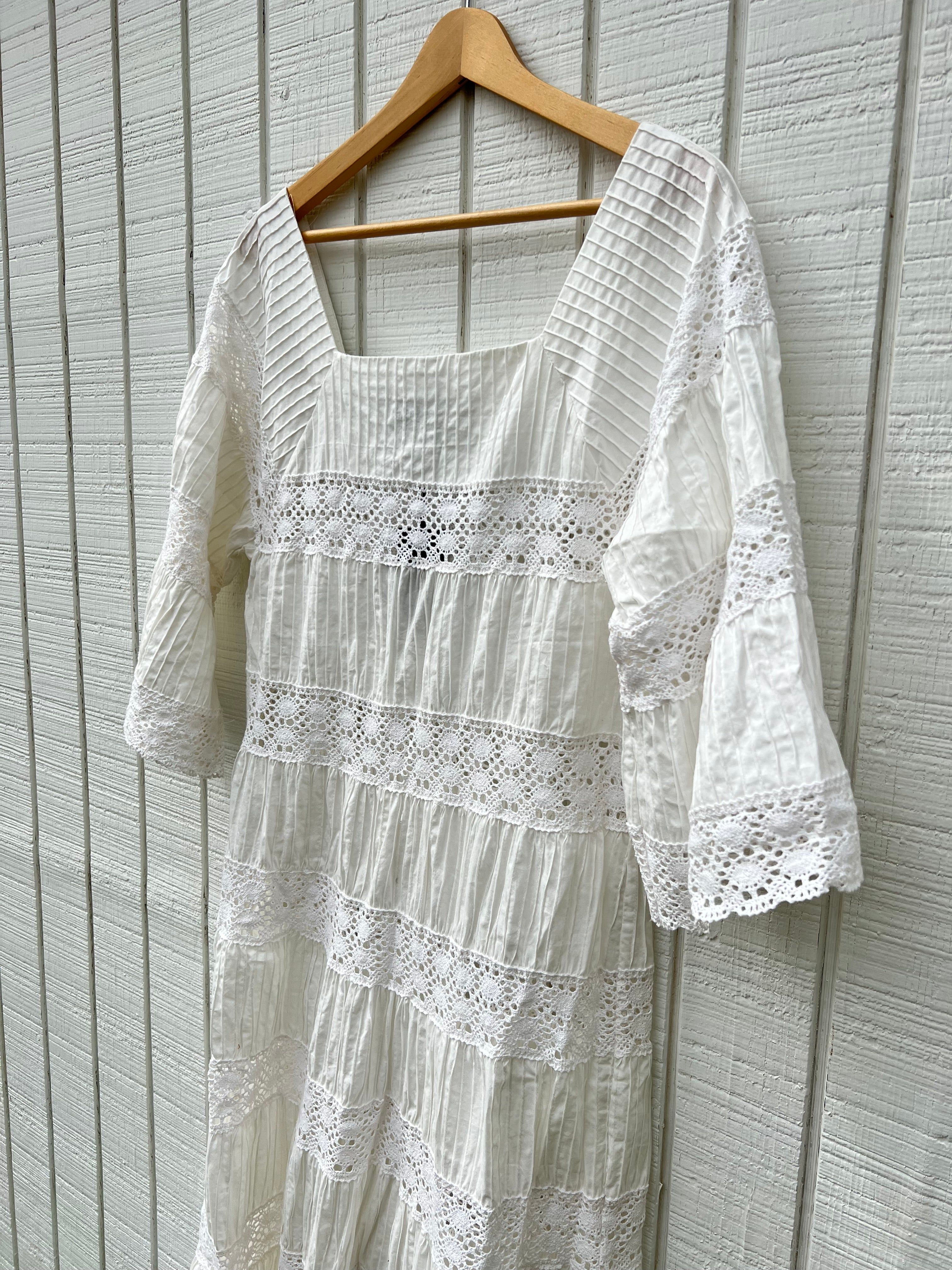 SAMPLE: Cotton Lace Maxi Dress sold by Vanessa Mooney product image thumbnail 2