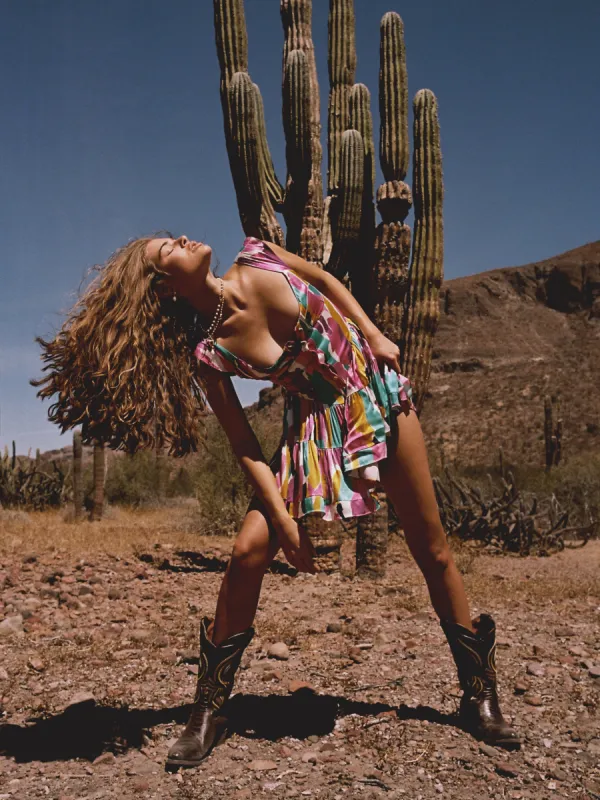 The Elisabeth Romper Dress - Abstract Paint sold by Vanessa Mooney