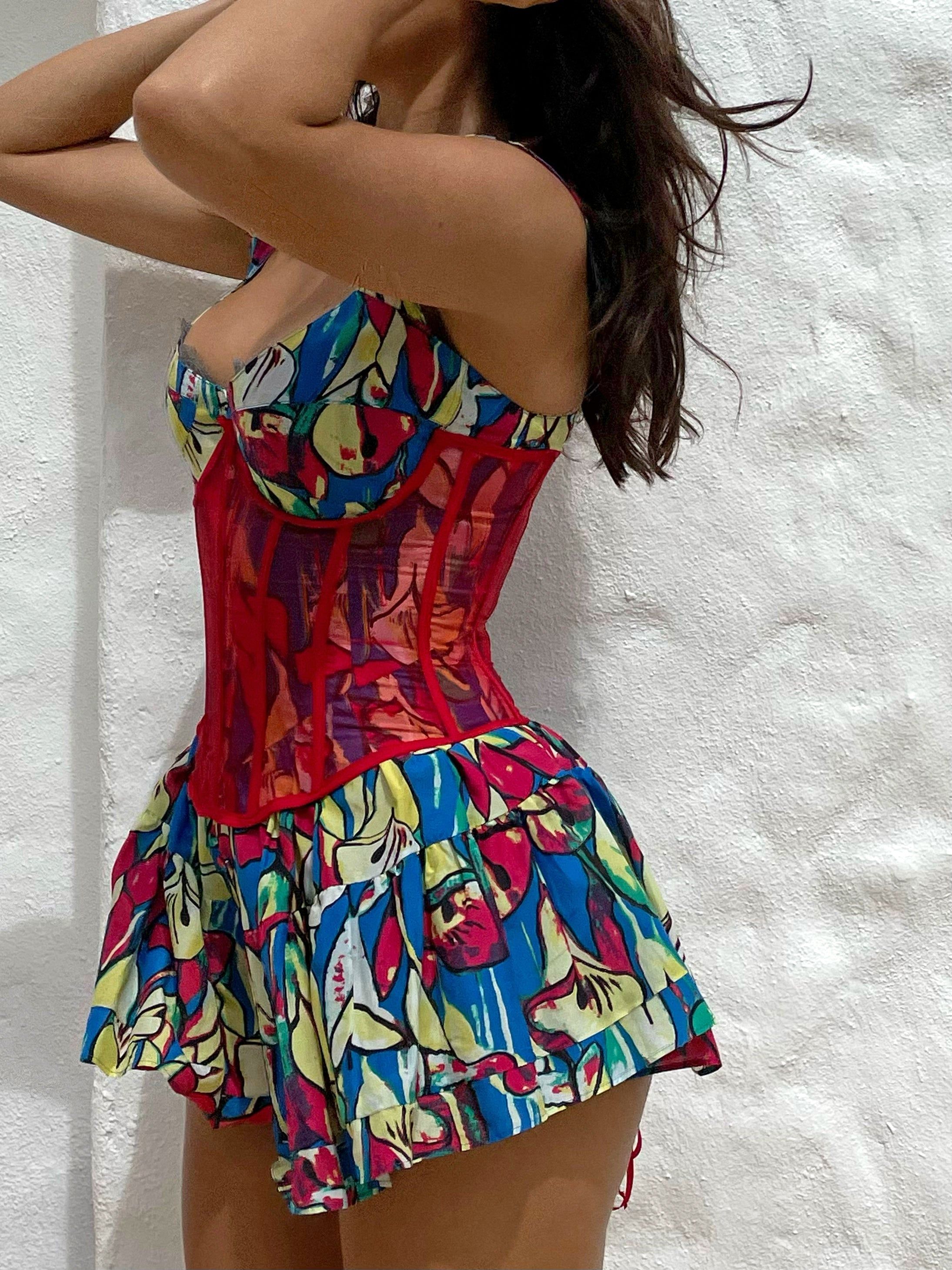 SAMPLE: The Elisabeth Romper Dress - Yellow Calla Lily sold by Vanessa Mooney product image thumbnail 2