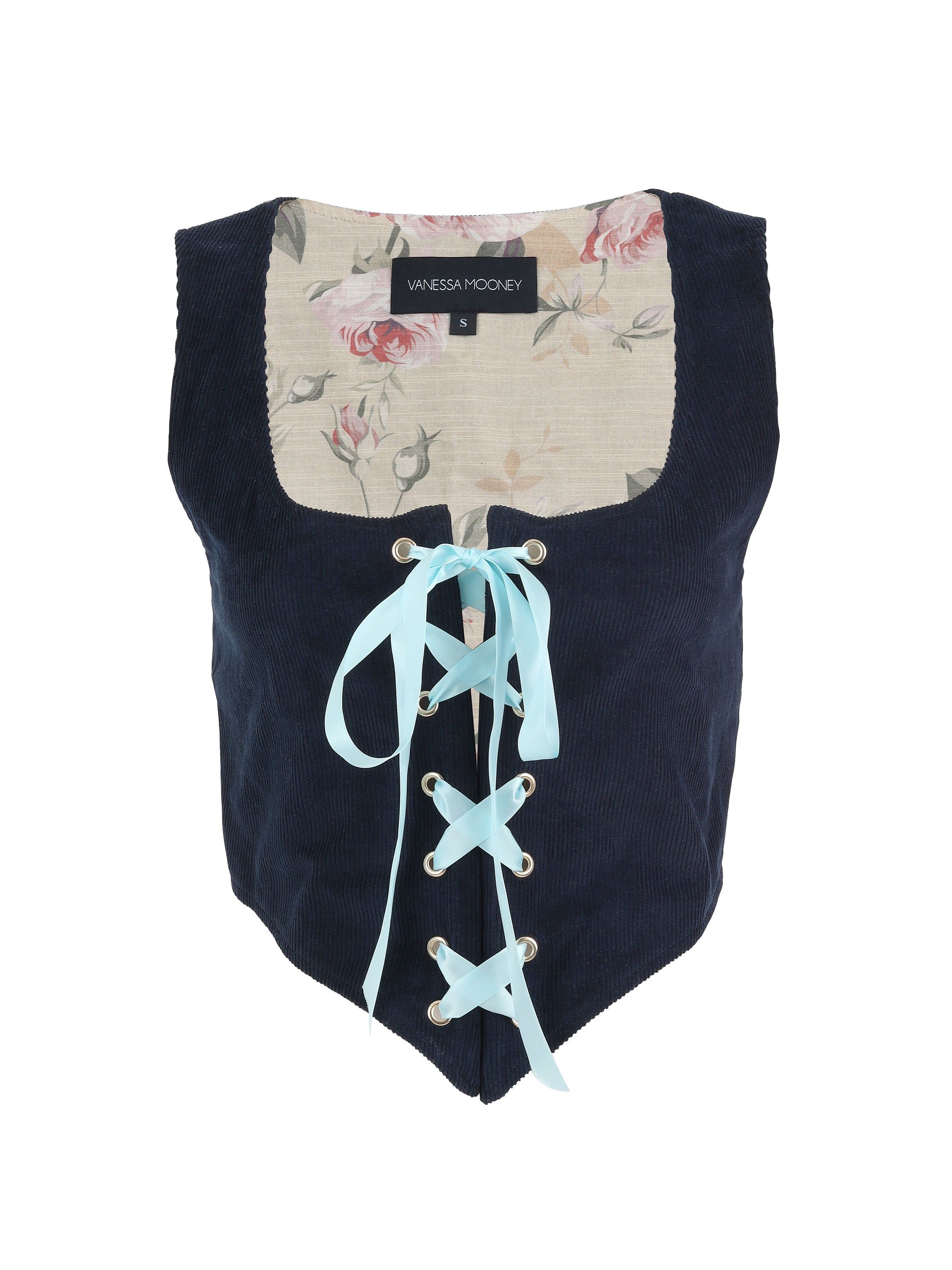 SAMPLE: The Cece Corset Top - Indigo sold by Vanessa Mooney product image thumbnail 3