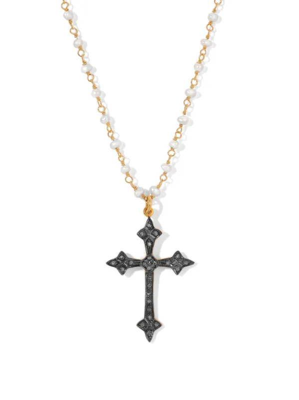 The Florentine Cross Necklace sold by Vanessa Mooney