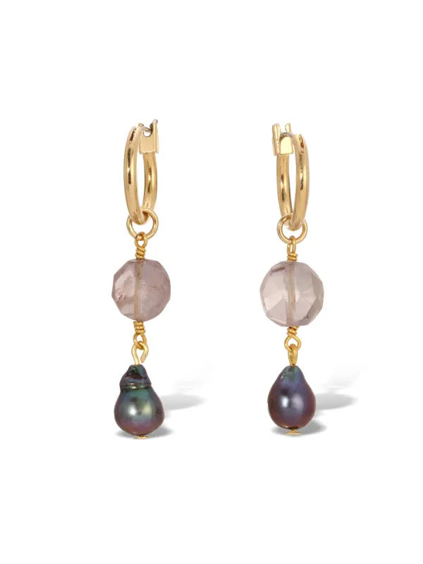 The Clover Pearl Earrings sold by Vanessa Mooney