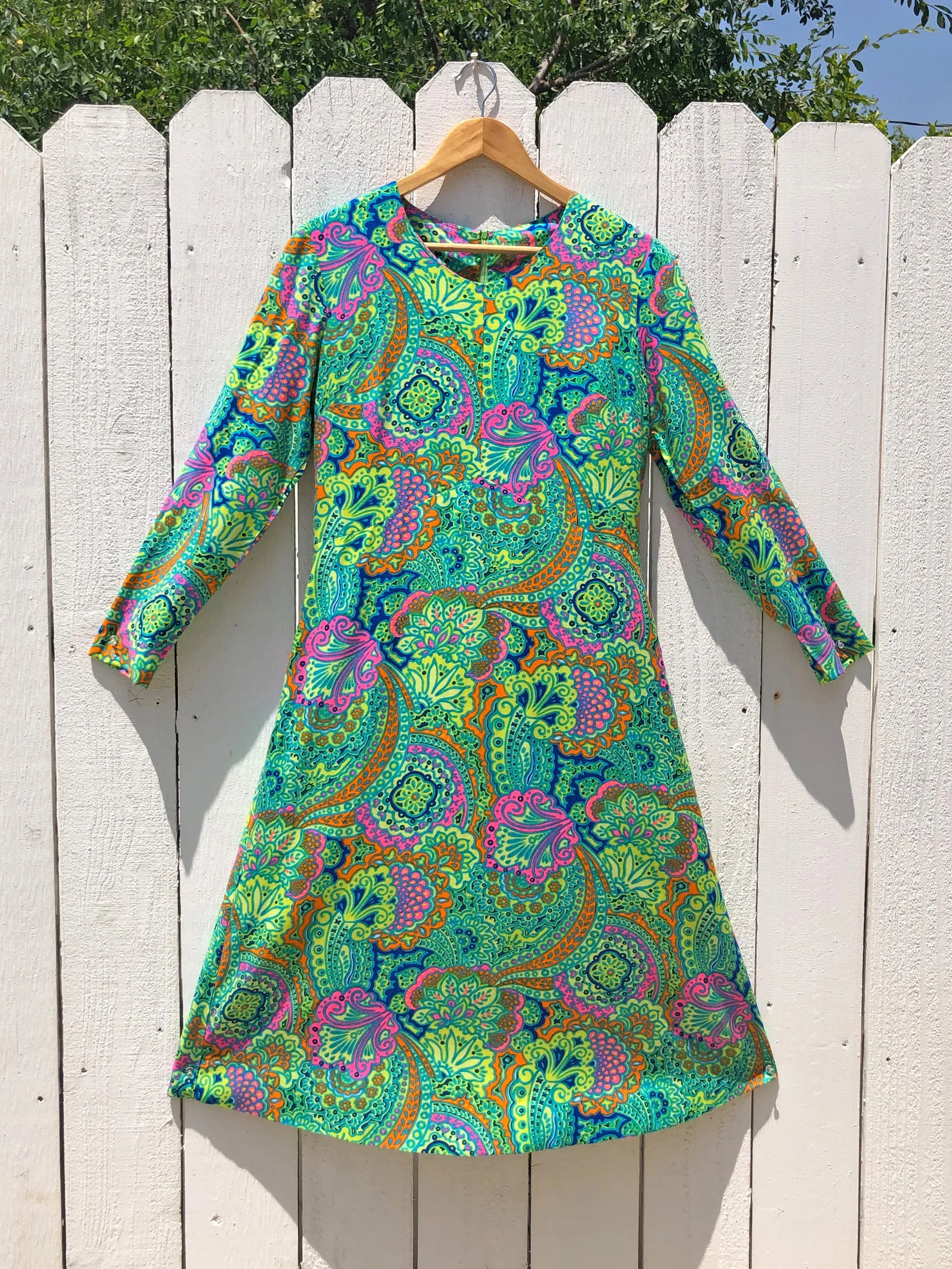 VINTAGE: Neon Midi Dress sold by Vanessa Mooney