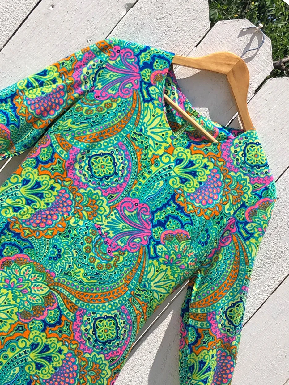 VINTAGE: Neon Midi Dress sold by Vanessa Mooney product image thumbnail 2