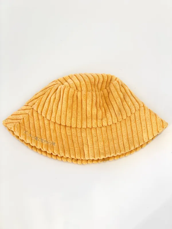SAMPLE:  Yellow Corduroy Bucket Hat sold by Vanessa Mooney