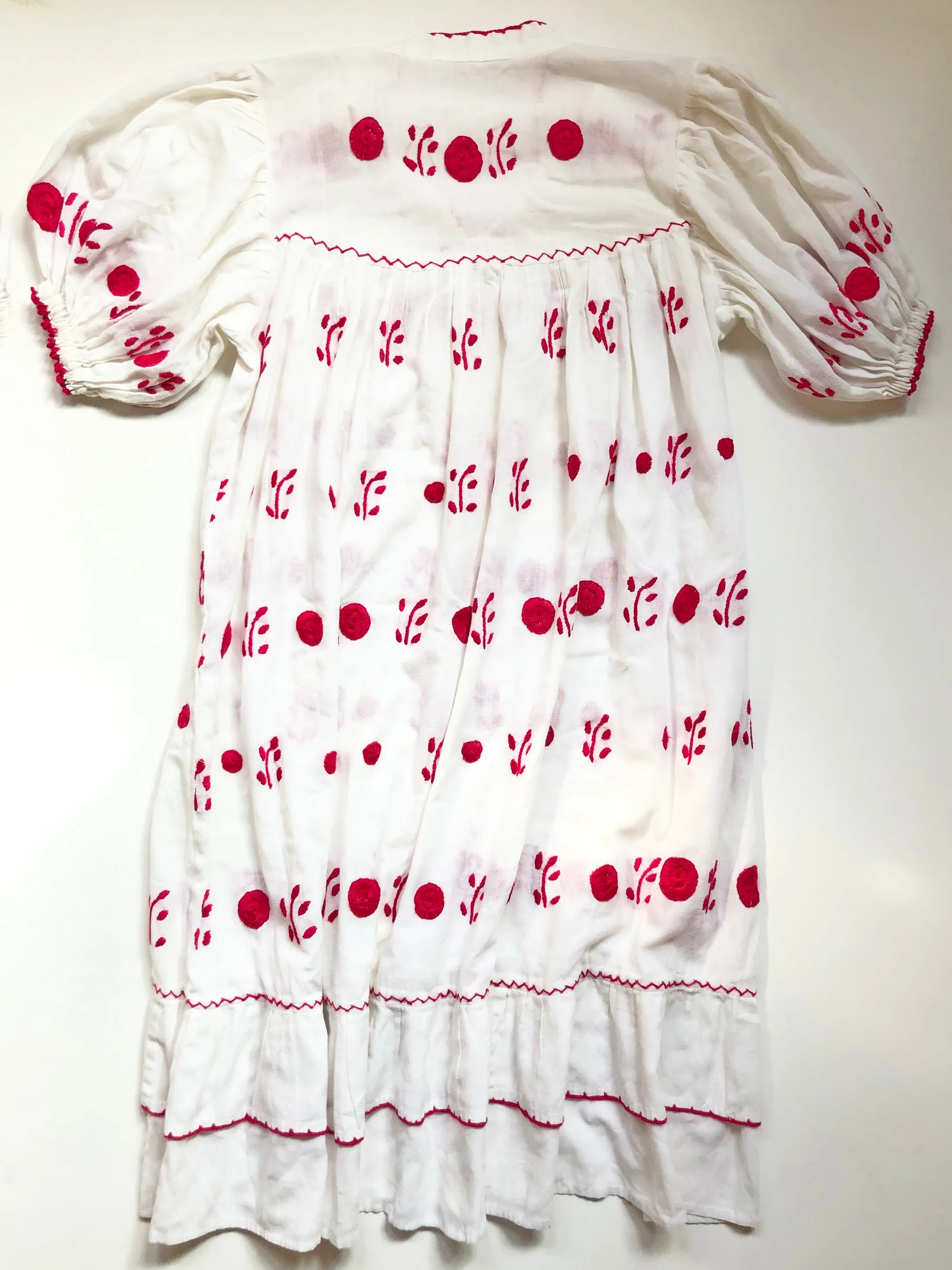 VINTAGE: Hand-Embroidered Cotton Dress sold by Vanessa Mooney product image thumbnail 2