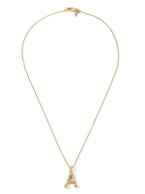 Bamboo Initial Necklace sold by Vanessa Mooney