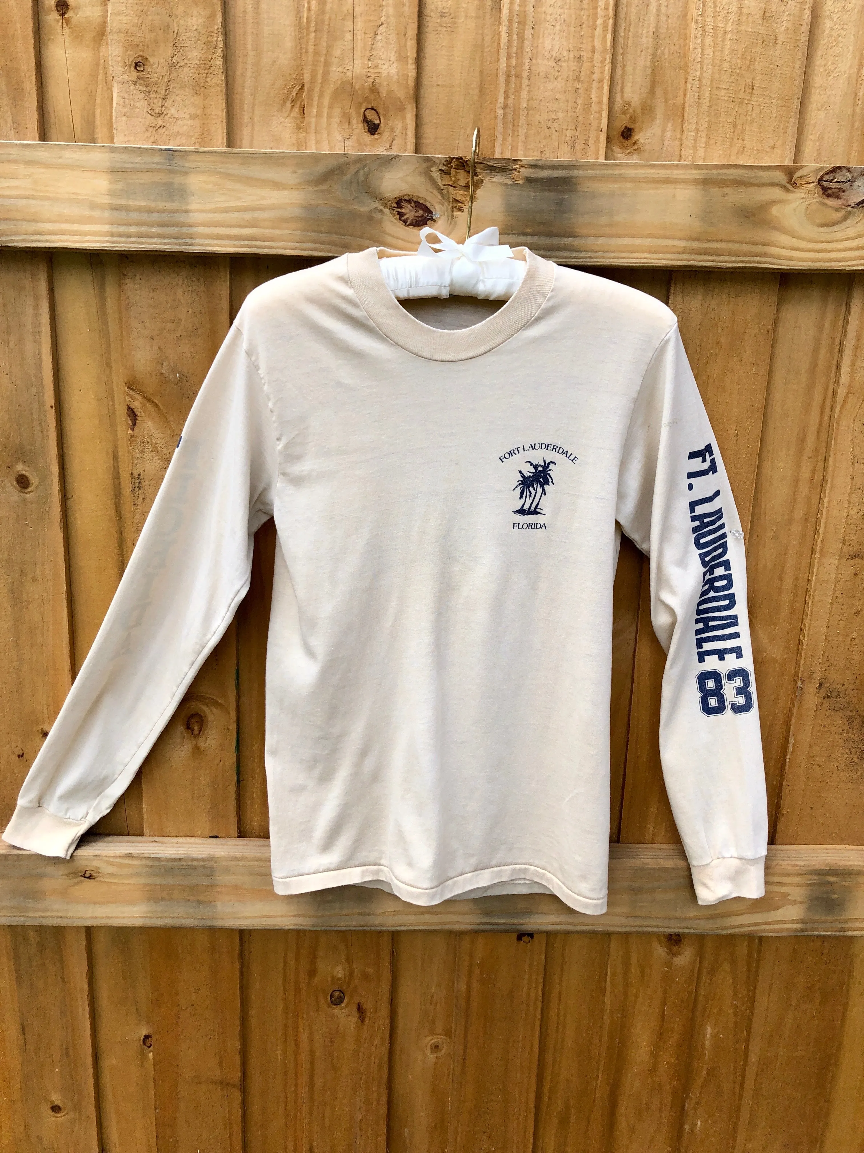 VINTAGE: Long-Sleeve Tropical Surf Tee sold by Vanessa Mooney product image thumbnail 2