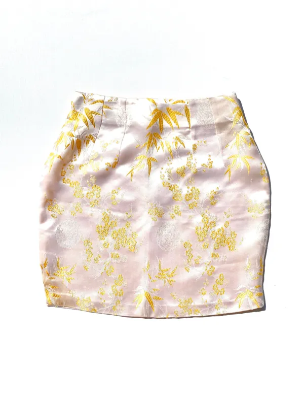 VINTAGE: Mini Skirt - Satin Print sold by Vanessa Mooney