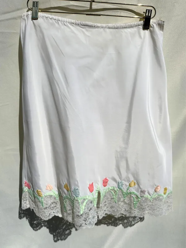 Vintage Flower Slip Skirt sold by Vanessa Mooney