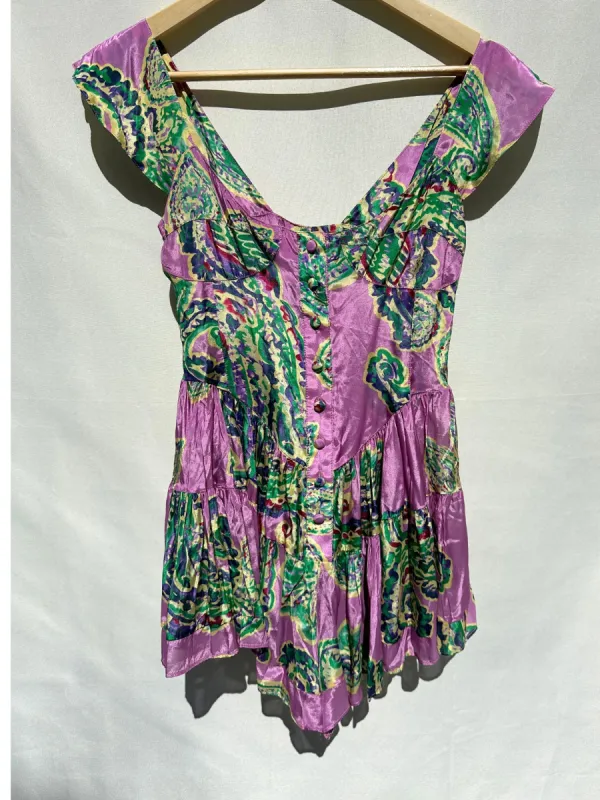 Vanessa Mooney Lavender and Green Romper Dress sold by Vanessa Mooney