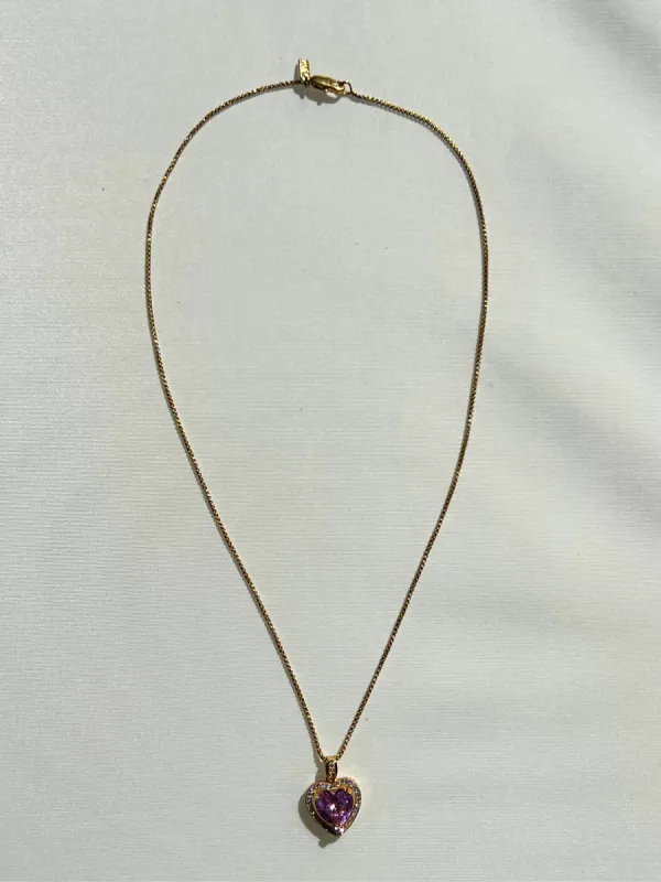 Purple Heart Necklace | SAMPLE sold by Vanessa Mooney