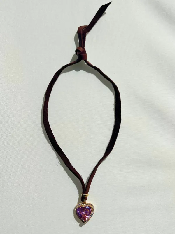 Pink Heart Choker | SAMPLE sold by Vanessa Mooney