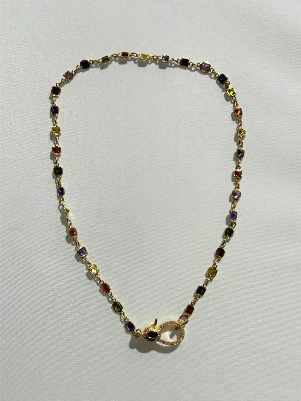 Bejeweled Clasp Necklace | SAMPLE sold by Vanessa Mooney