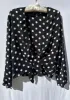 Black and White Polka Dot Blouse sold by Vanessa Mooney