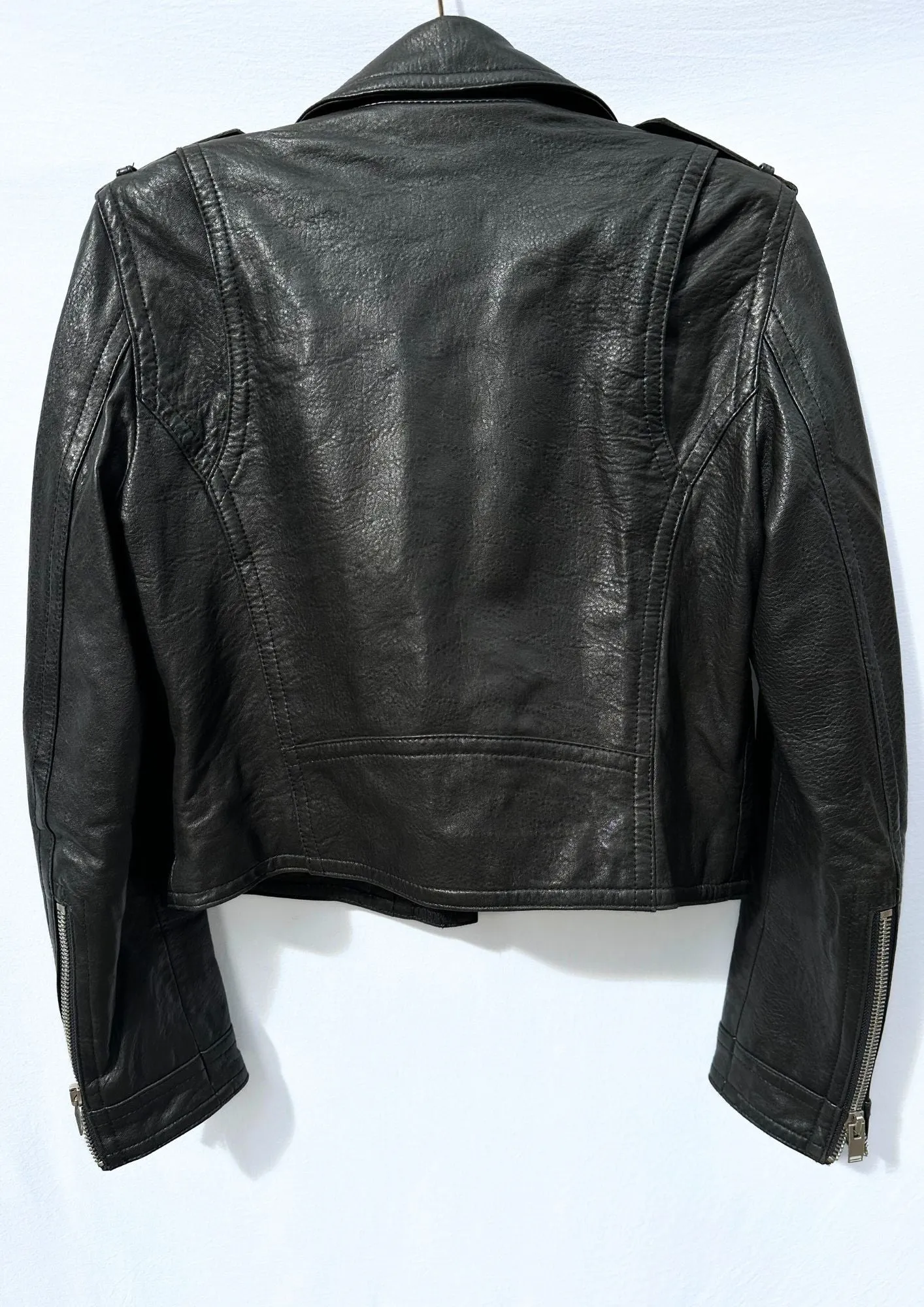 DOMA Black Leather Jacket sold by Vanessa Mooney product image thumbnail 2