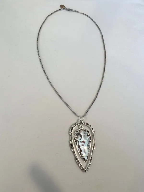The Silver Arrowhead Necklace sold by Vanessa Mooney