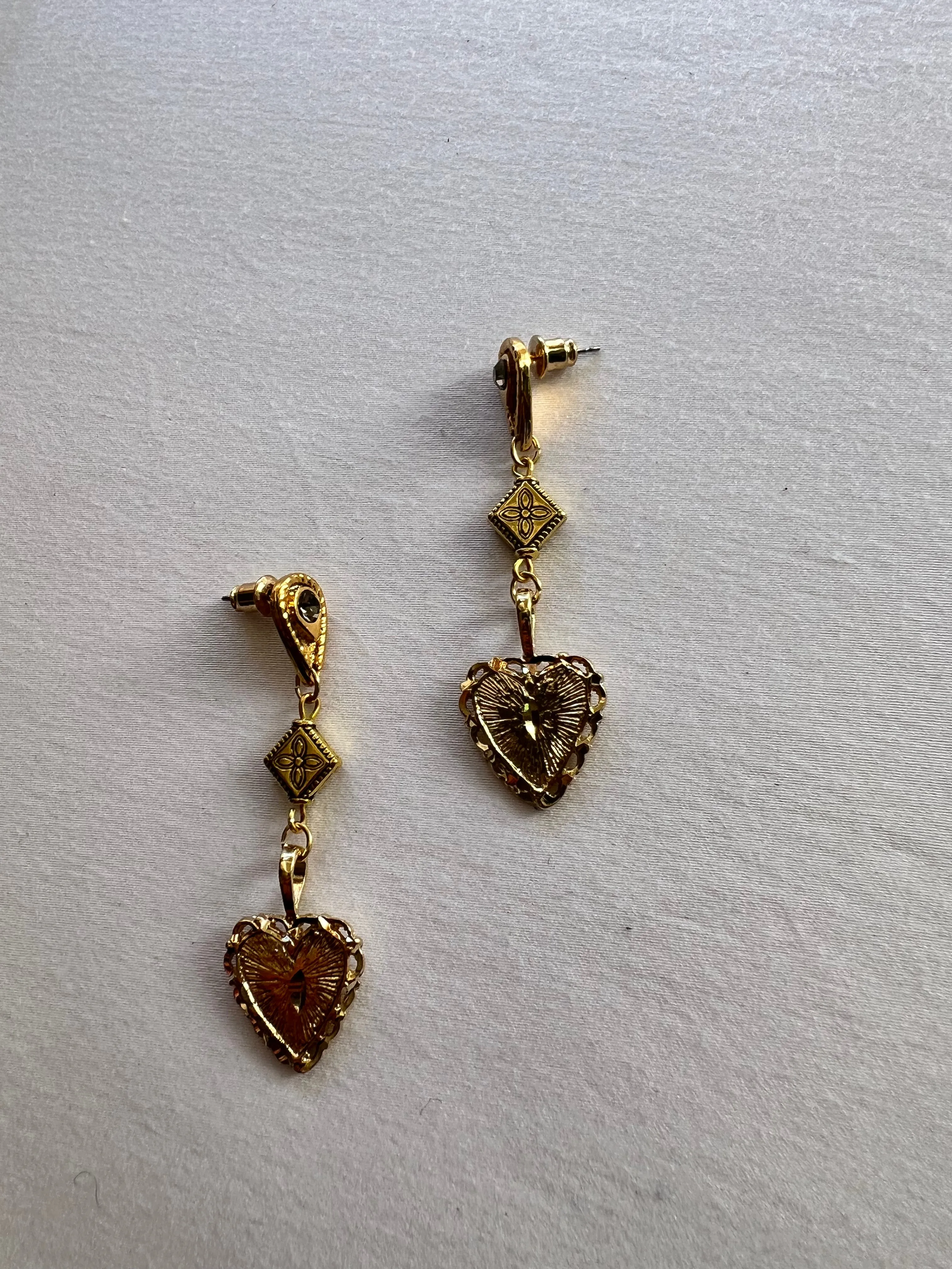 The Diamond & Heart Earrings SAMPLE sold by Vanessa Mooney product image thumbnail 2
