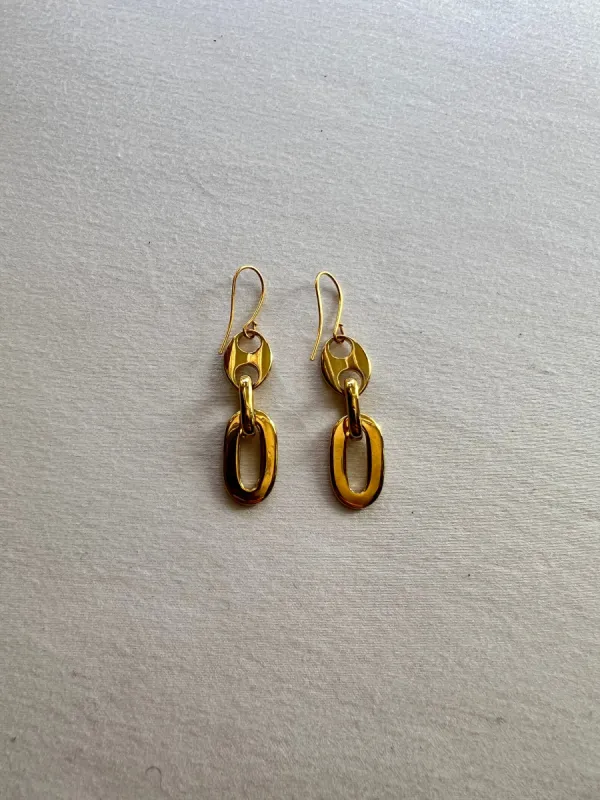 The Oval Link Earrings SAMPLE sold by Vanessa Mooney