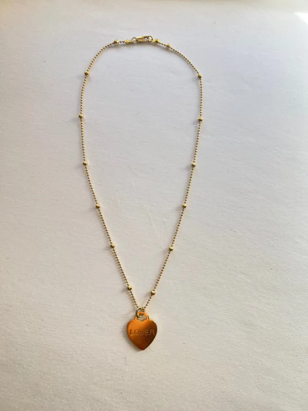 Ball Chain & Lover Necklace SAMPLE sold by Vanessa Mooney