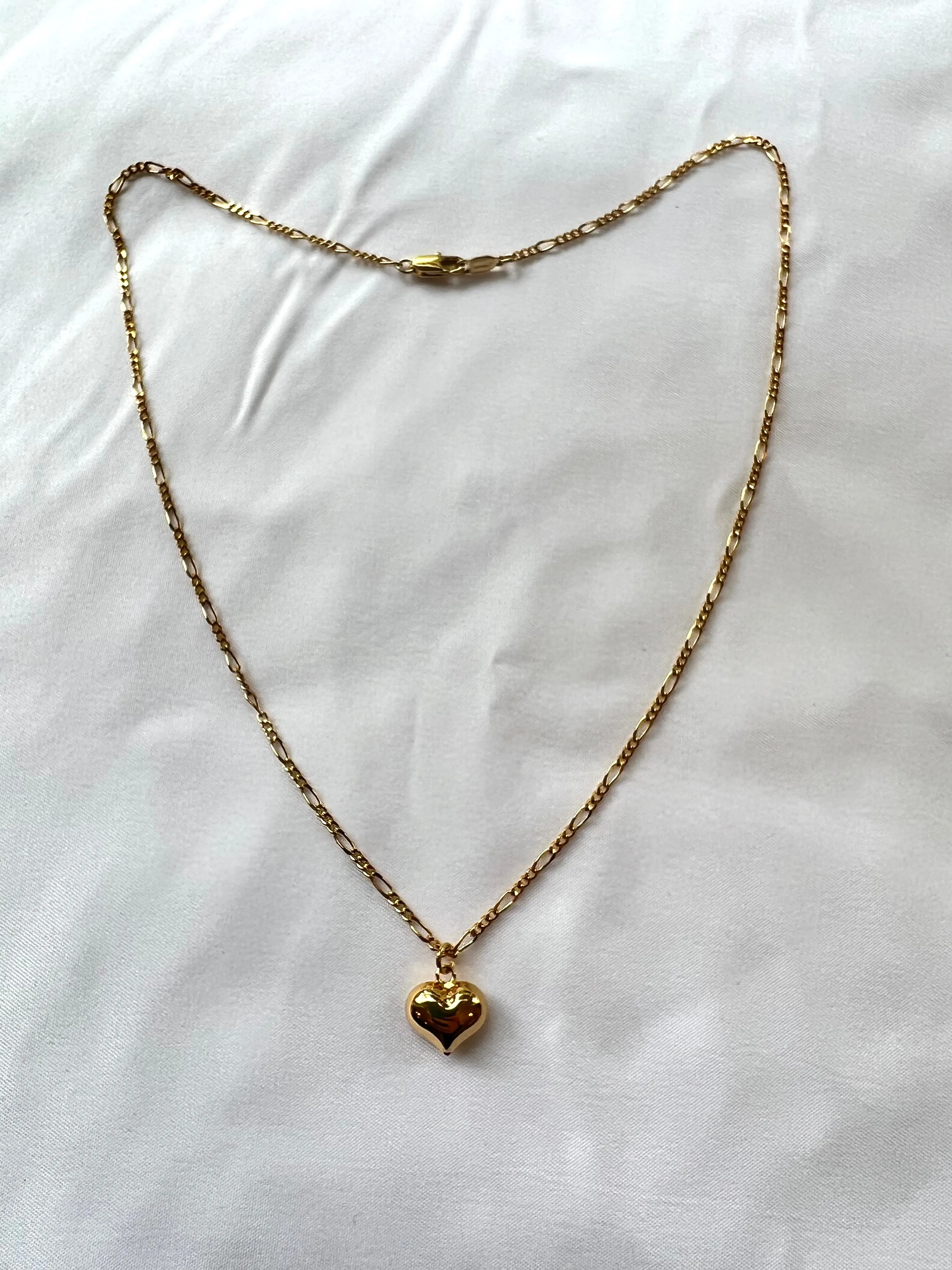 The Small Puffy Heart Necklace sold by Vanessa Mooney