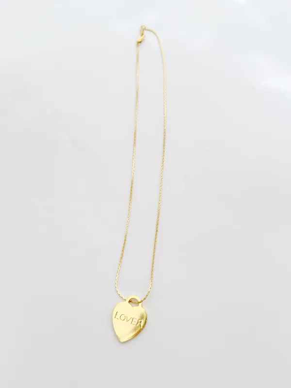 The Lover Heart & Chain Necklace sold by Vanessa Mooney