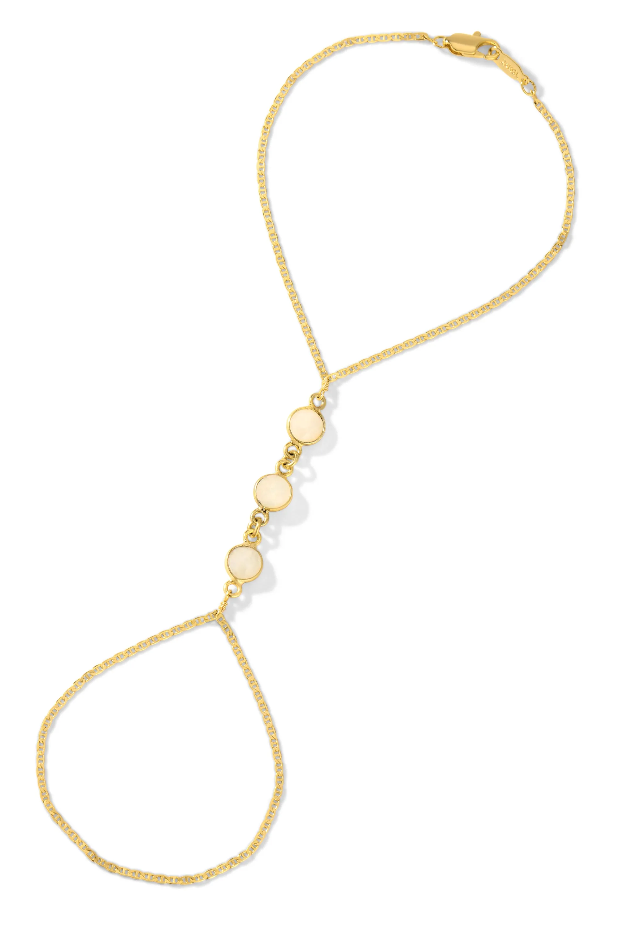 The Moonstone Hand Chain sold by Vanessa Mooney