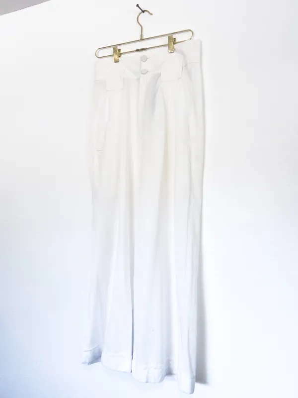White High Waisted Pants Vanessa Mooney SAMPLE sold by Vanessa Mooney