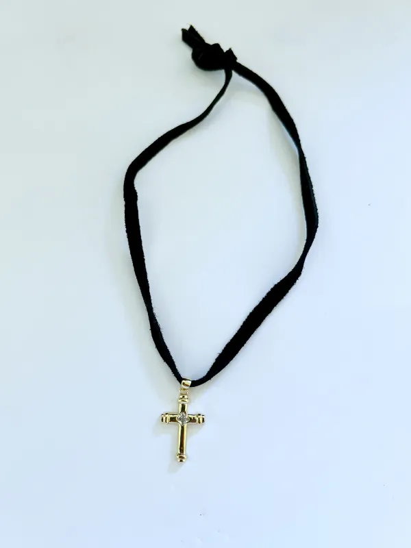 The Classic Cross Choker sold by Vanessa Mooney