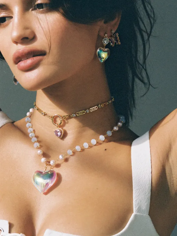 The Rebecca Heart Necklace & Earring Bundle sold by Vanessa Mooney