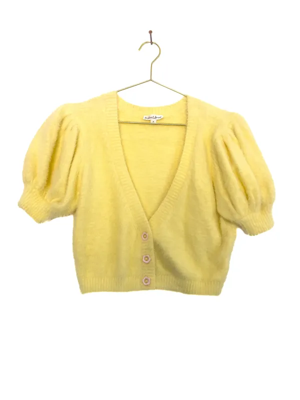Yellow Fuzzy Sweater sold by Vanessa Mooney