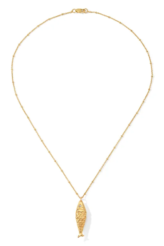 The Celeste Fish Necklace sold by Vanessa Mooney