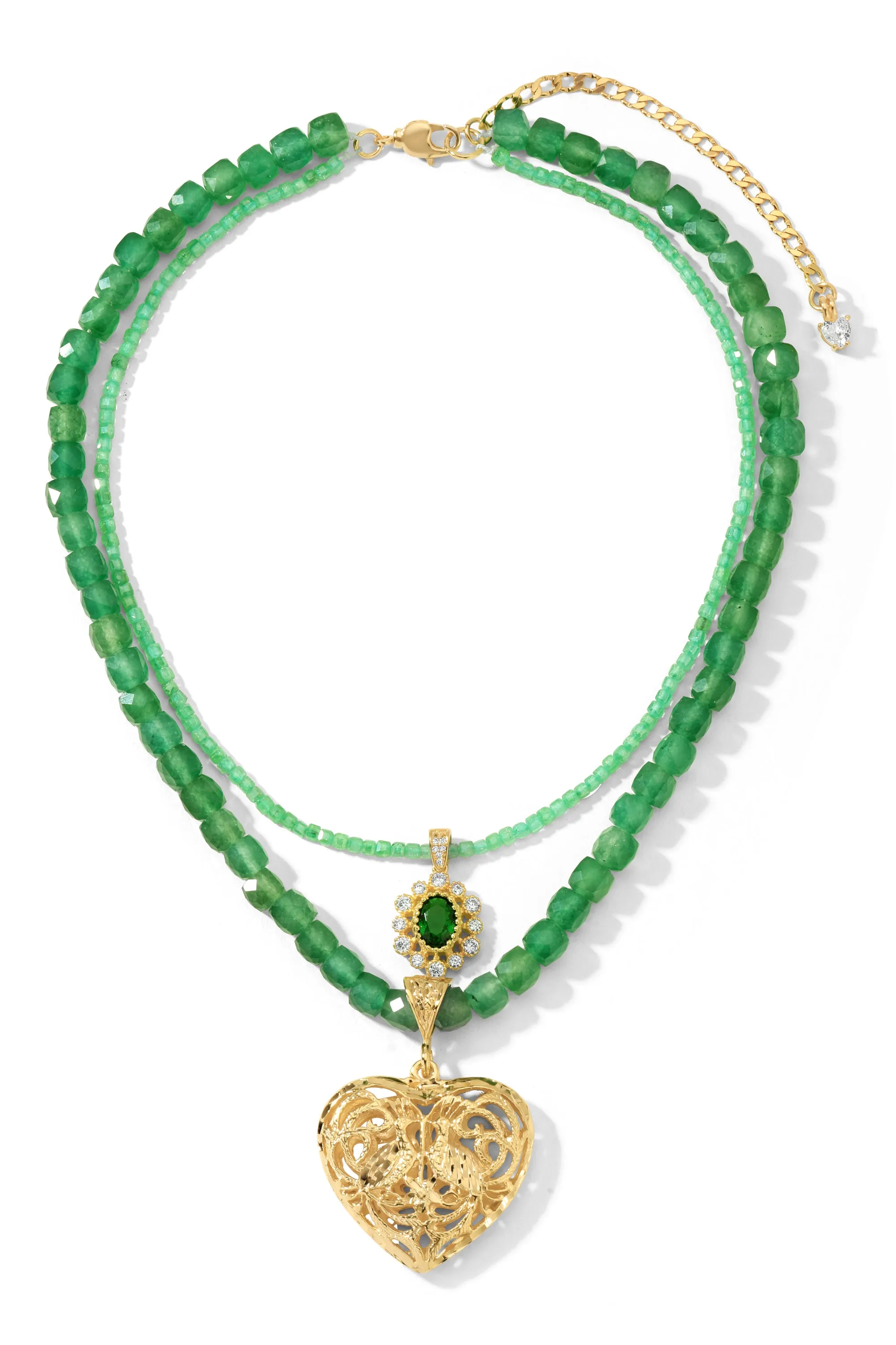 The Emerald Stone Necklace sold by Vanessa Mooney