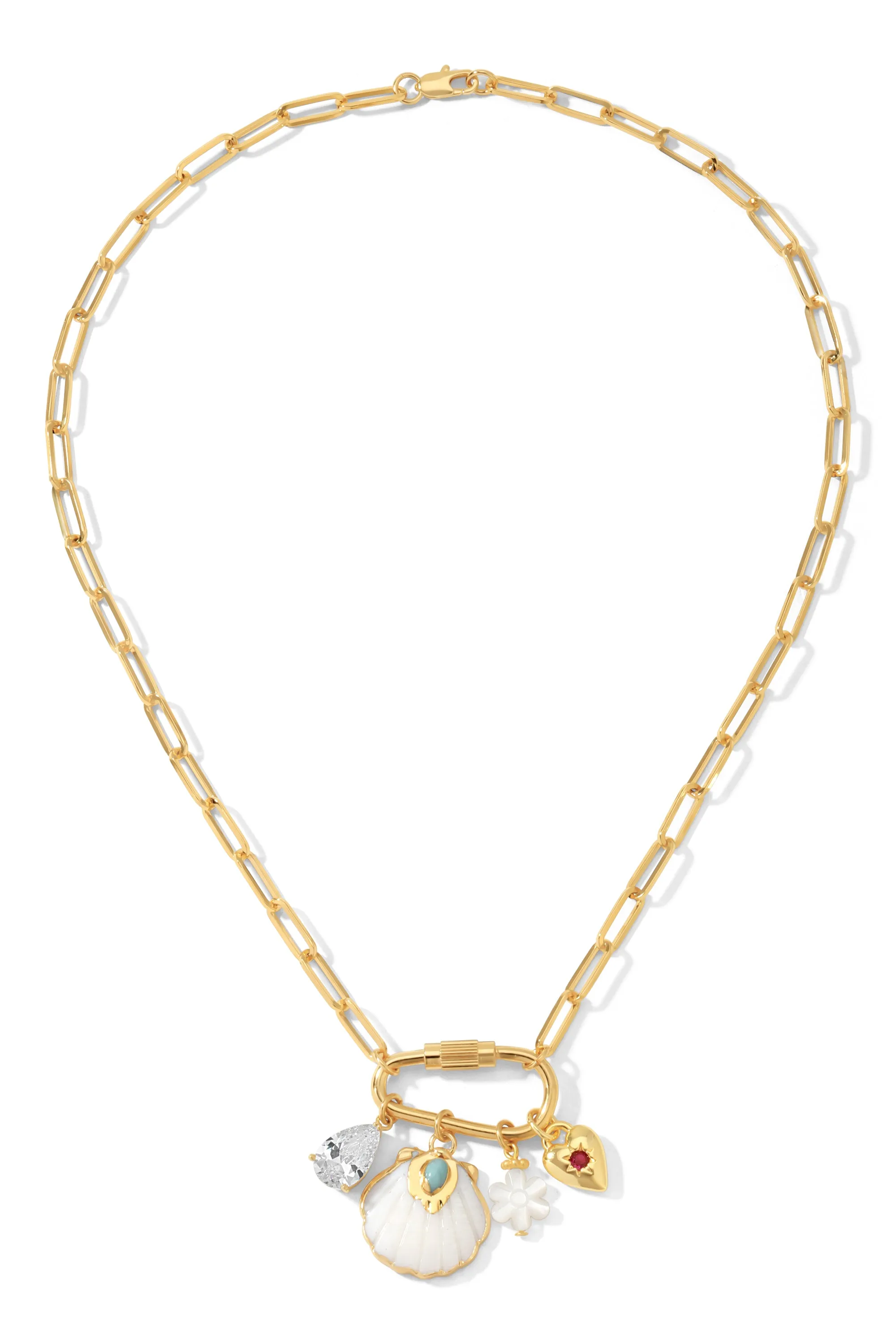 The Gia Charm Necklace sold by Vanessa Mooney