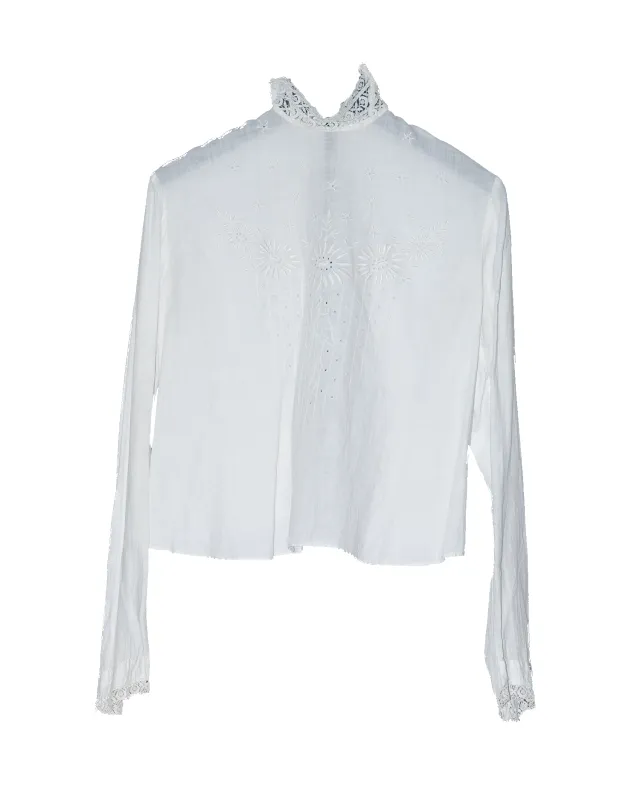 Vintage Cotton and Lace Top sold by Vanessa Mooney