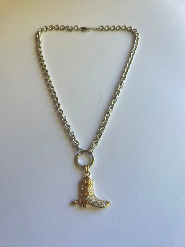 The Cowboy Boot Necklace sold by Vanessa Mooney