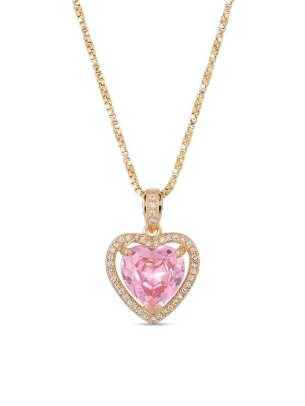 The Mini Heart Necklace - Pink sold by Vanessa Mooney