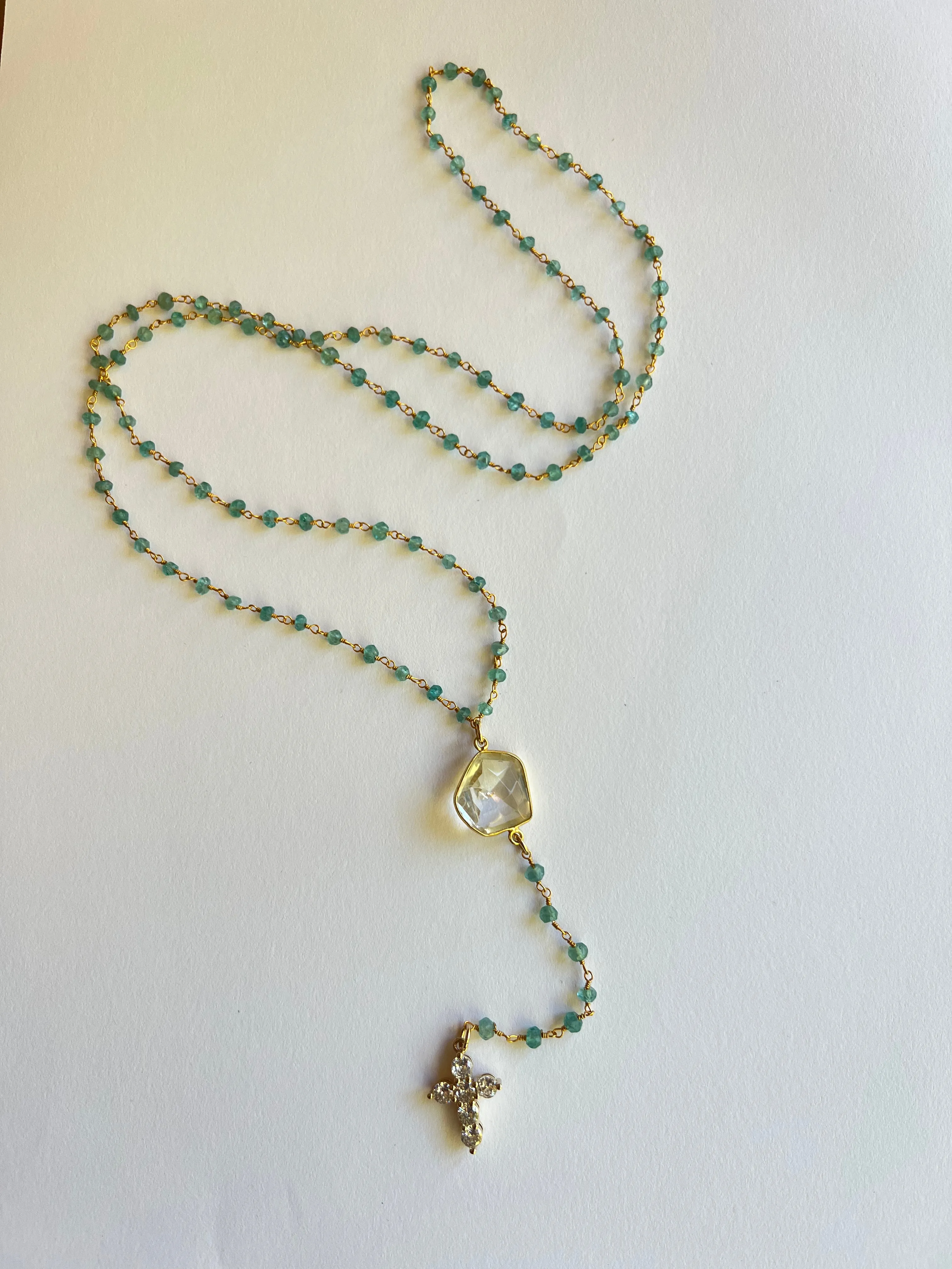 The Blue Stone Rosary sold by Vanessa Mooney