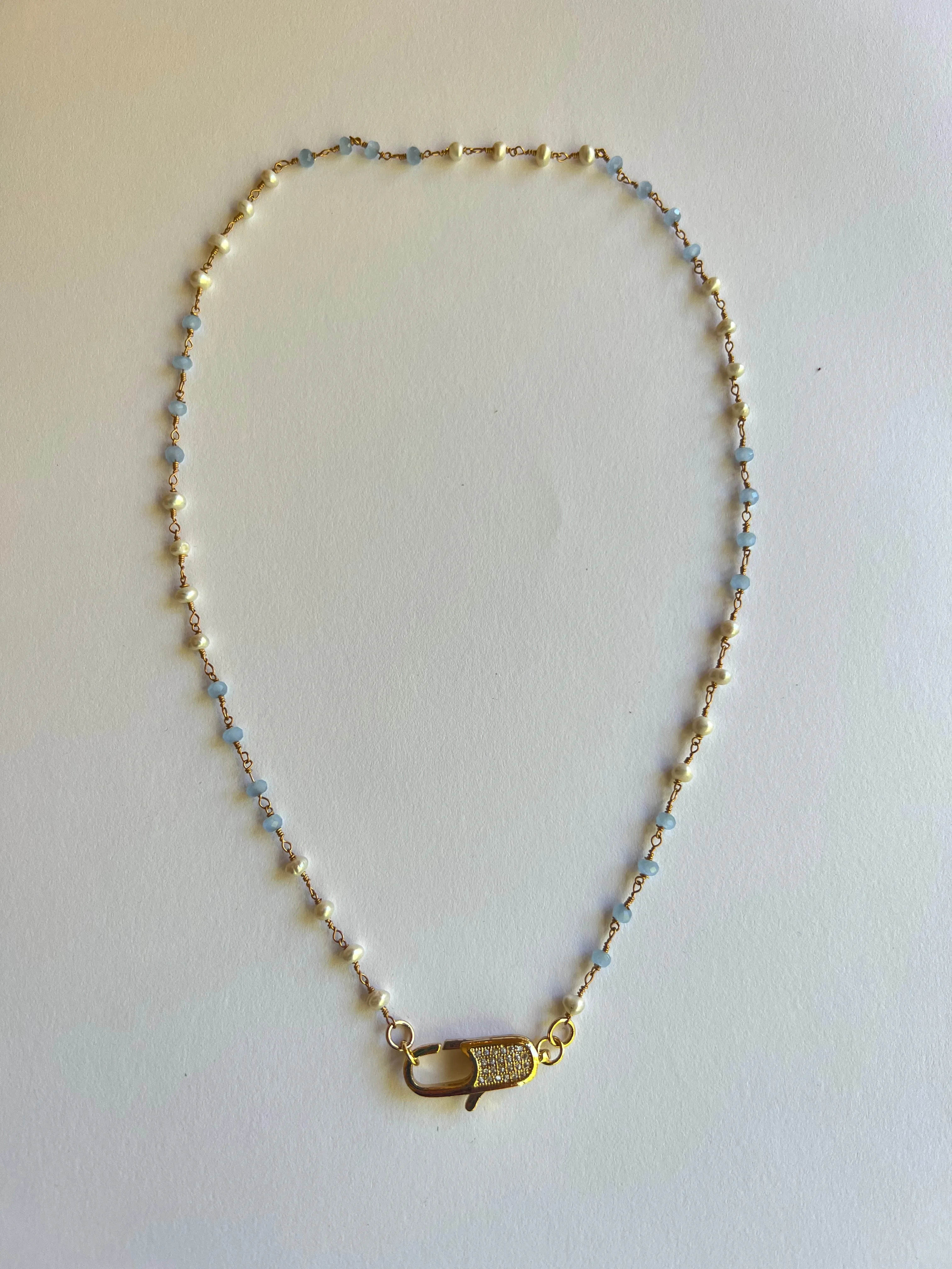 The Pearl & Stone Necklace sold by Vanessa Mooney