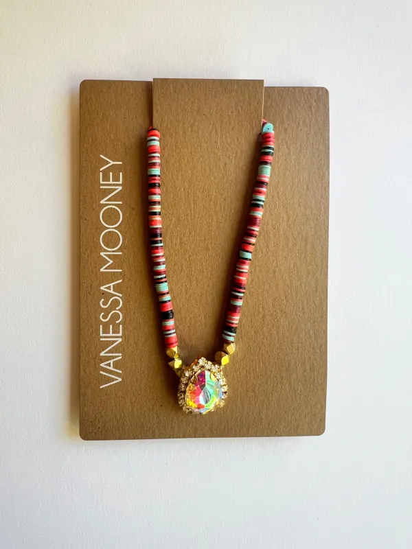 The Crystal Teardrop Necklace sold by Vanessa Mooney