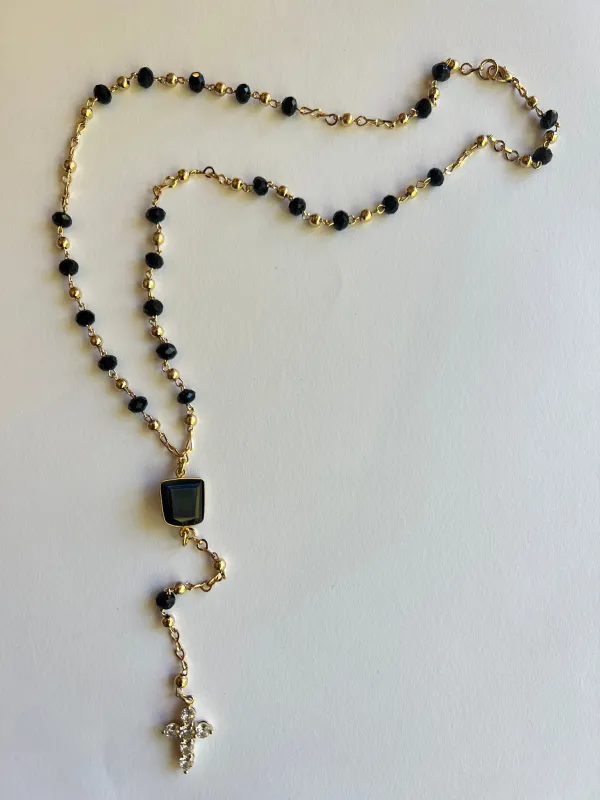 The Black Stone Rosary sold by Vanessa Mooney