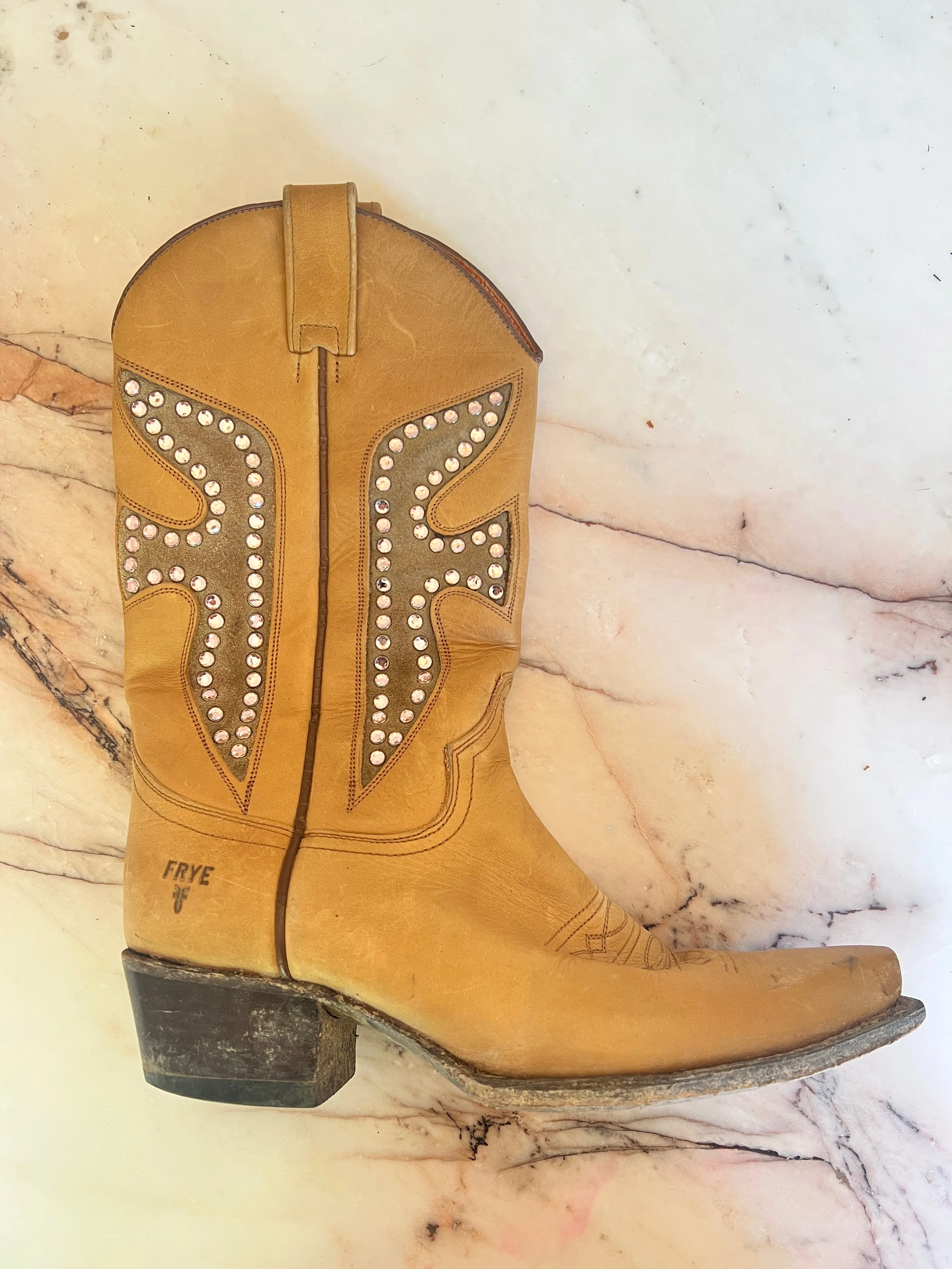 Vintage Frye Rhinstone Boots sold by Vanessa Mooney product image thumbnail 2