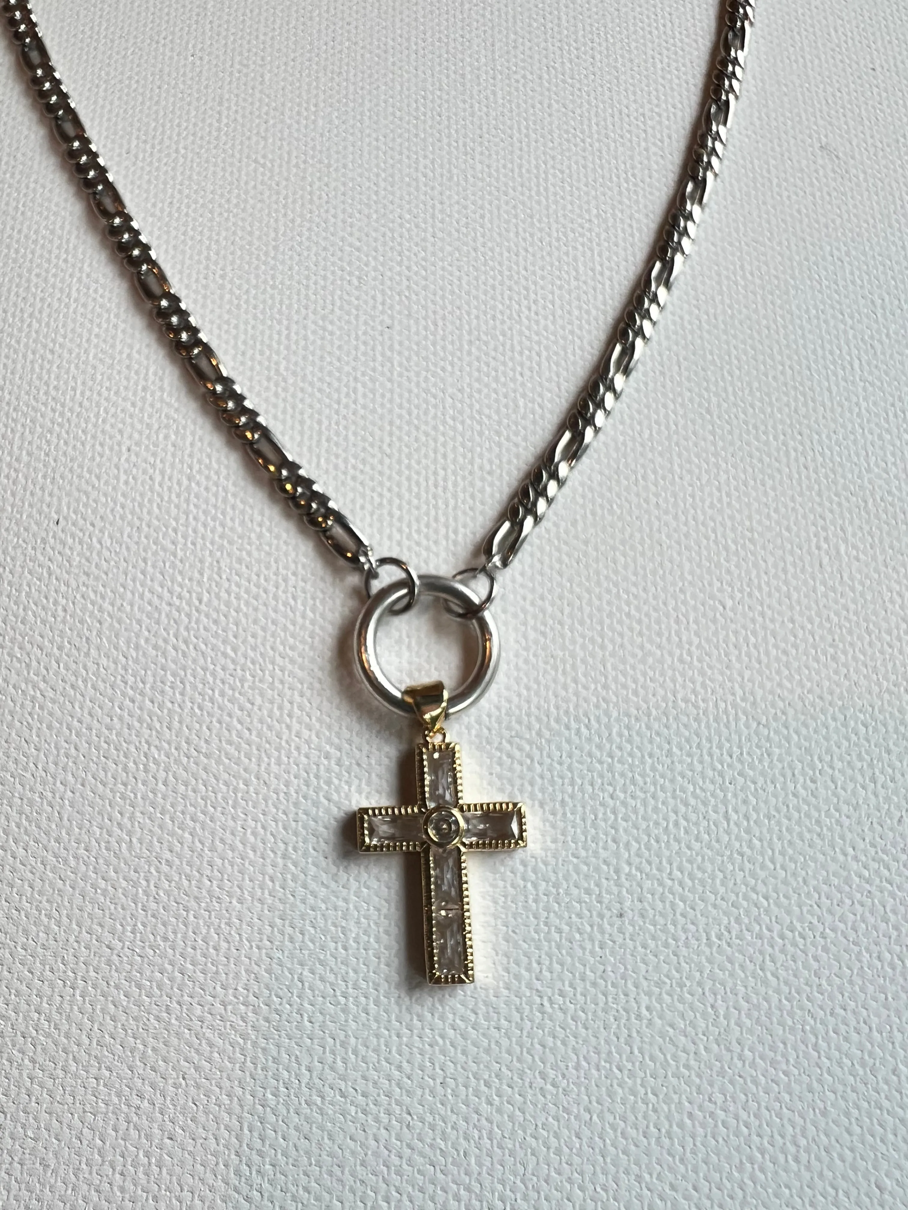 The Silver Chain & Cross Necklace sold by Vanessa Mooney product image thumbnail 2