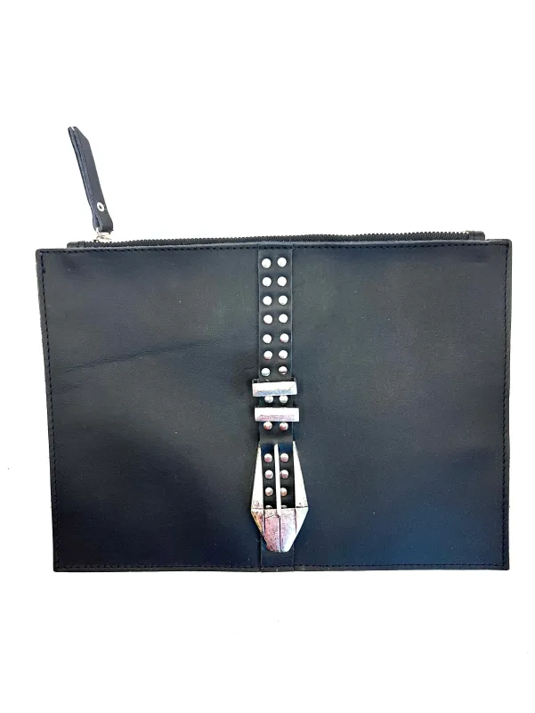Archive Vanessa Mooney Leather & Silver Stud & Buckle Bag made by Vanessa Mooney