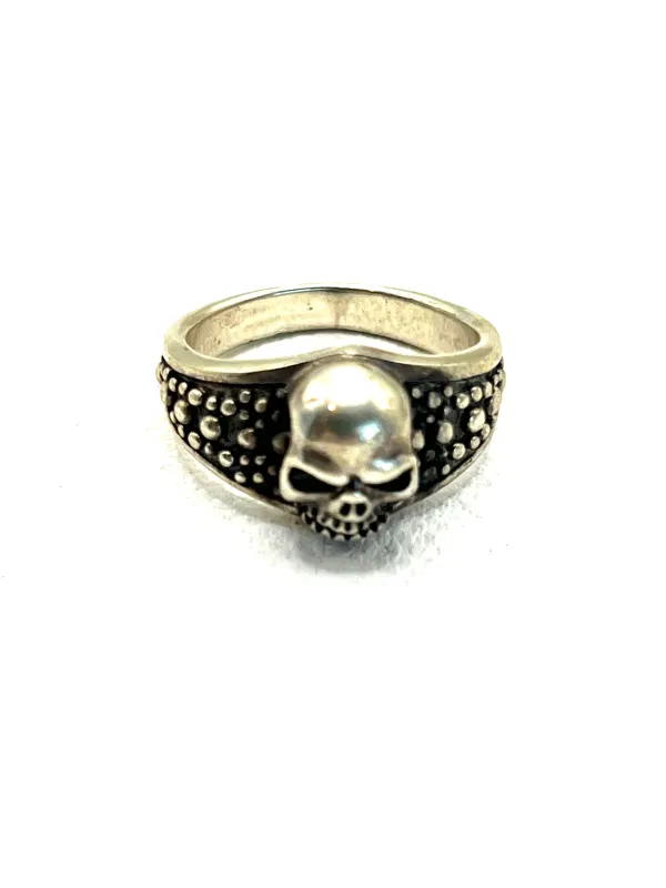 The Single Skull Ring made by Vanessa Mooney