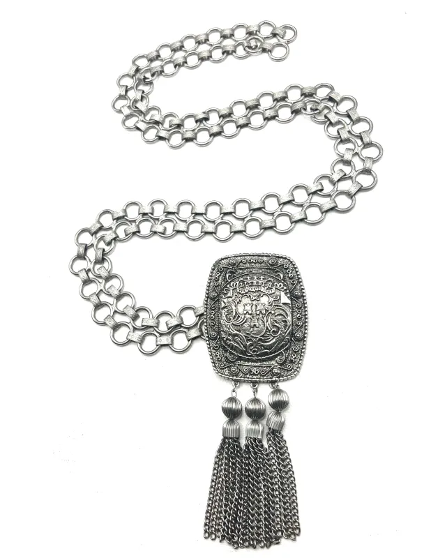 Vintage Silver Tassel & Chain Belt made by Vanessa Mooney