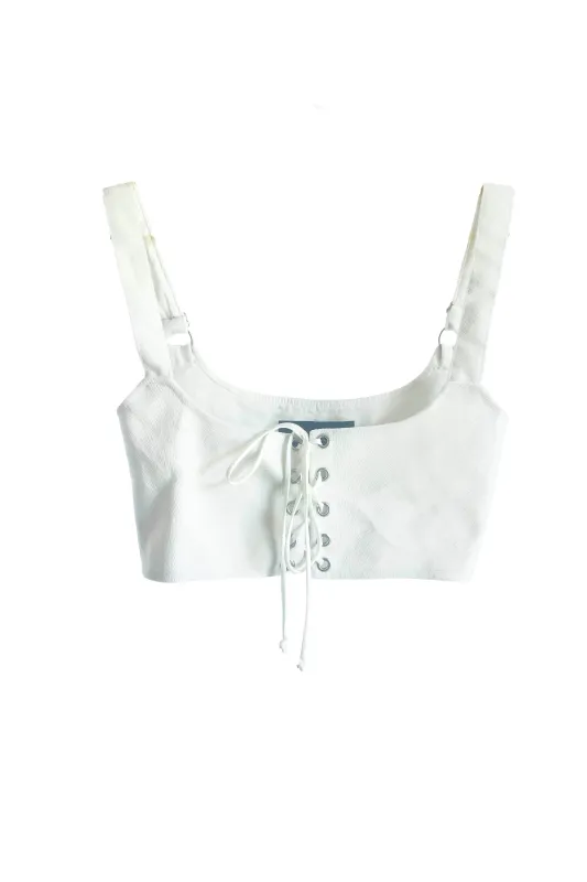 VM Archive Lace Up Bustier Top made by Vanessa Mooney